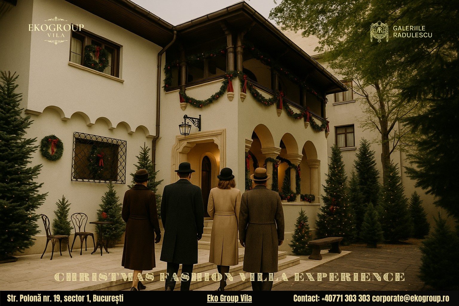 Haine de Crăciun cu parfum interbelic readuse în lumina reflectoarelor la Eko Group Vila 7 Haine de Crăciun cu parfum interbelic readuse în lumina reflectoarelor la Eko Group Vila